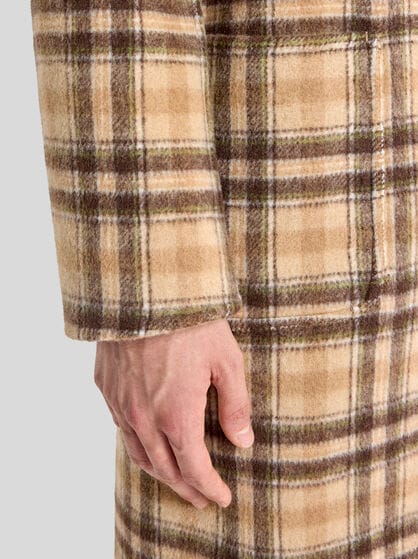 REVERSIBLE WOOL-BLEND COAT