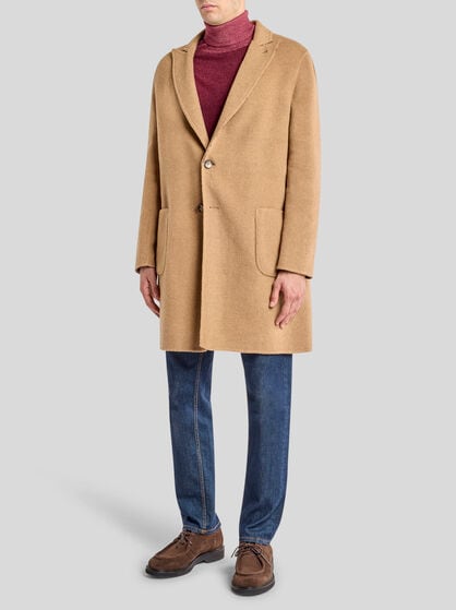 REVERSIBLE WOOL-BLEND COAT