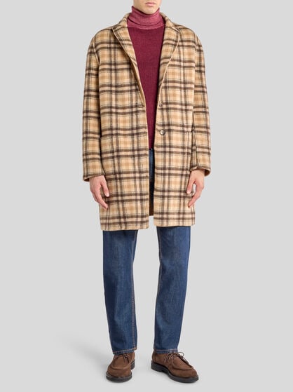 REVERSIBLE WOOL-BLEND COAT