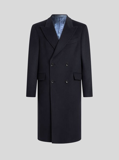 DOUBLE-BREASTED CASHMERE COAT