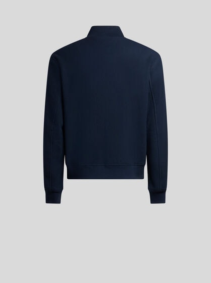 COTTON BOMBER JACKET WITH PEGASO EMBROIDERY