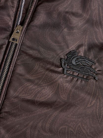 PAISLEY BOMBER JACKET WITH LOGO