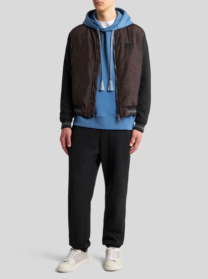 PAISLEY BOMBER JACKET WITH LOGO