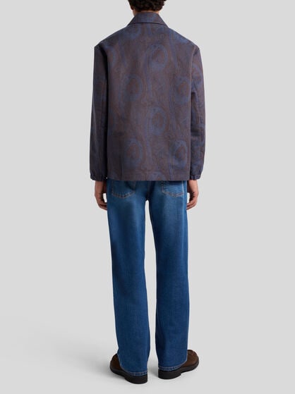 COTTON-BLEND JACQUARD JACKET