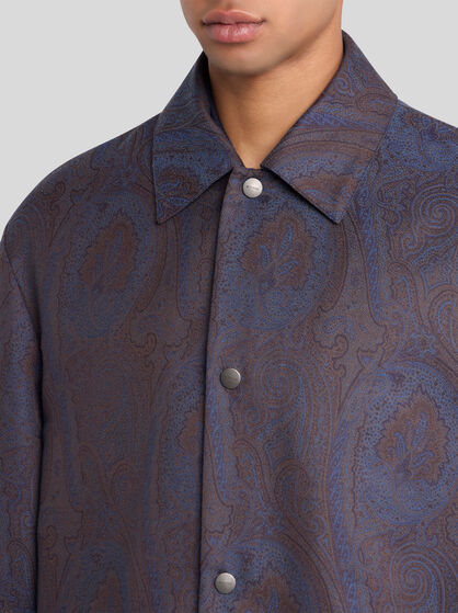 COTTON-BLEND JACQUARD JACKET