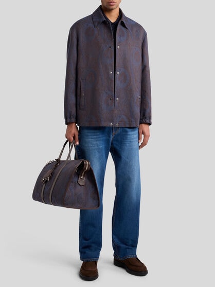 COTTON-BLEND JACQUARD JACKET