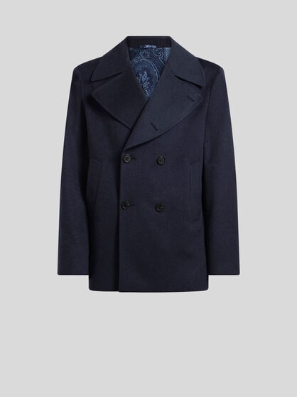 CASHMERE CLOTH PEA COAT