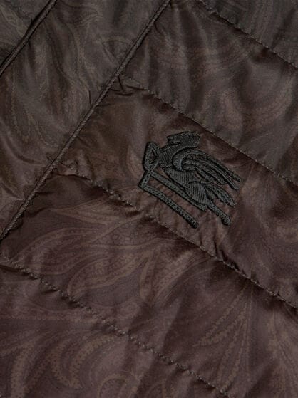 DOWN JACKET WITH PAISLEY PRINT
