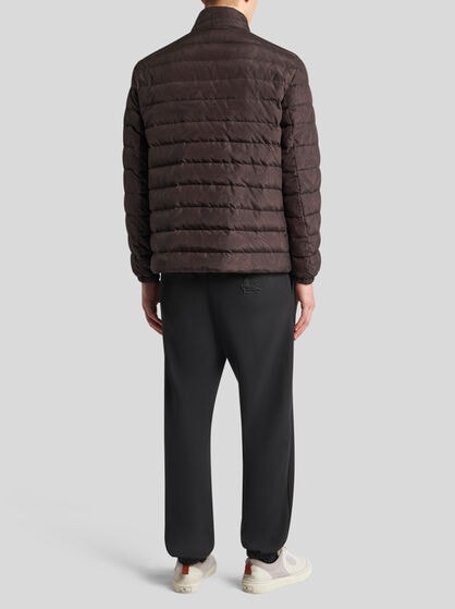 DOWN JACKET WITH PAISLEY PRINT