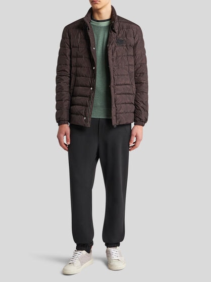 DOWN JACKET WITH PAISLEY PRINT