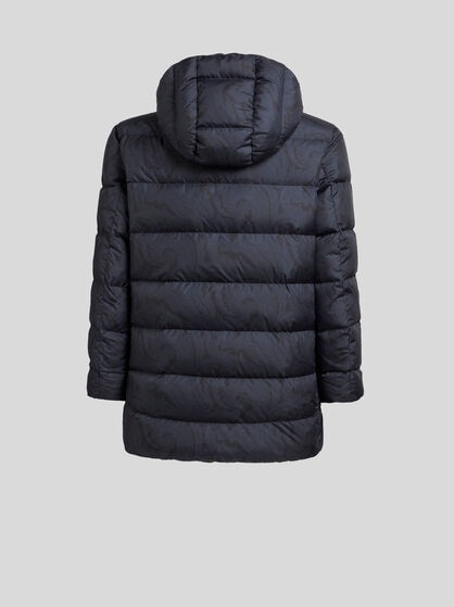 LONG PAISLEY DOWN JACKET