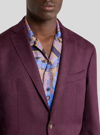 PAISLEY WOOL JACQUARD ROMA JACKET