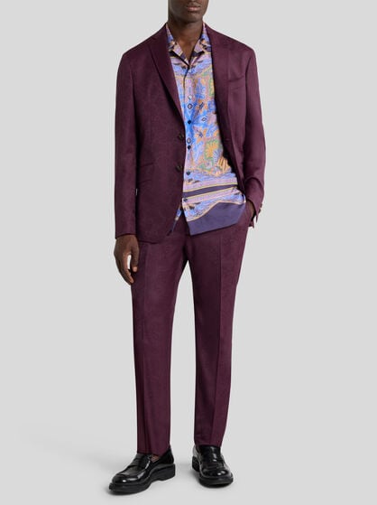 PAISLEY WOOL JACQUARD ROMA JACKET