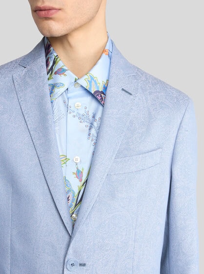 PAISLEY COTTON JACQUARD BLAZER