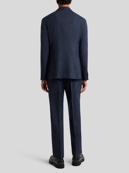 WOOL BLAZER WITH PRINT