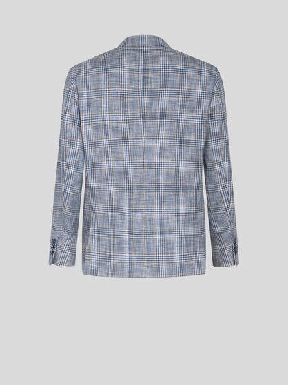 KAROBLAZER AUS LEINEN-BAUMWOLL-GEMISCH