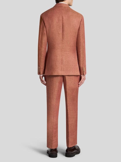 SLUB LINEN-BLEND BLAZER
