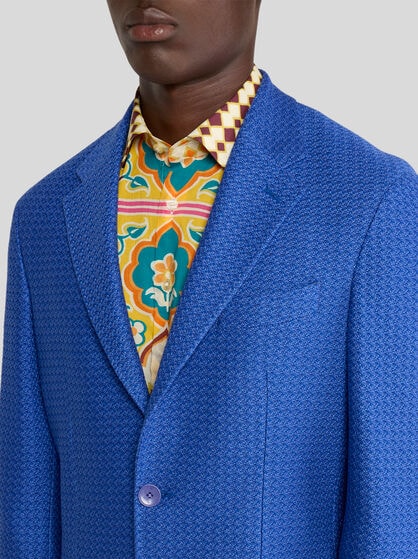 WOVEN JERSEY JACKET