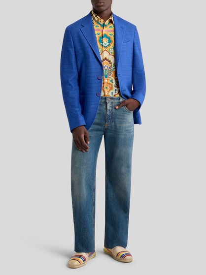 WOVEN JERSEY JACKET