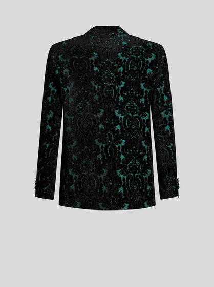 BROCADE JACQUARD VELVET BLAZER