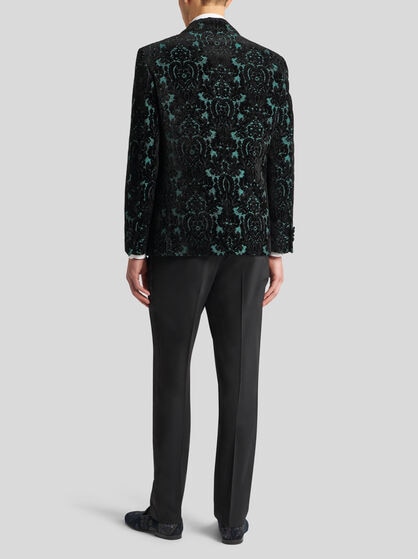 BROCADE JACQUARD VELVET BLAZER