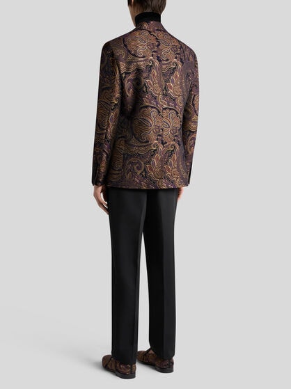PAISLEY JACQUARD BROCADE BLAZER
