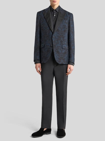 FLORAL JACQUARD BLAZER