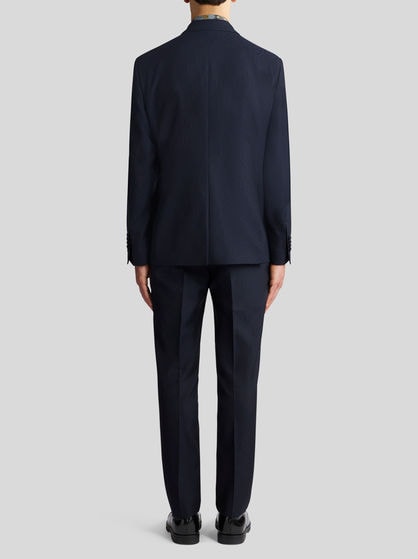 WOOL AND COTTON JACQUARD JACKET