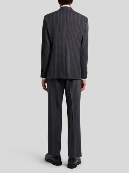 PINSTRIPED WOOL BLAZER