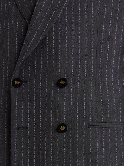 PINSTRIPED WOOL BLAZER