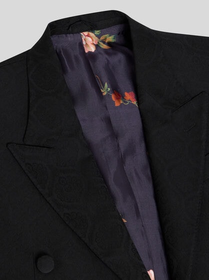 WOOL AND COTTON JACQUARD JACKET