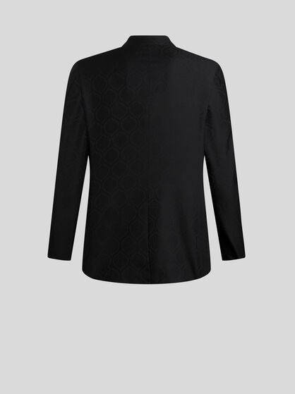 WOOL AND COTTON JACQUARD JACKET