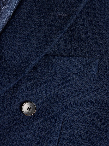 DOUBLE-BREASTED COTTON BLAZER