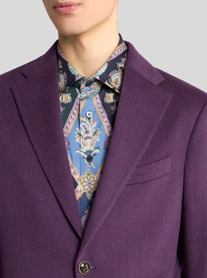 SINGLE-BREASTED CASHMERE JACKET