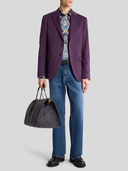 SINGLE-BREASTED CASHMERE JACKET