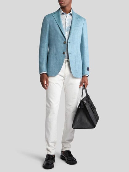 WOOL-BLEND CASUAL BLAZER