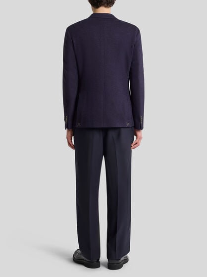 SINGLE-BREASTED WOOL AND CASHMERE BLAZER