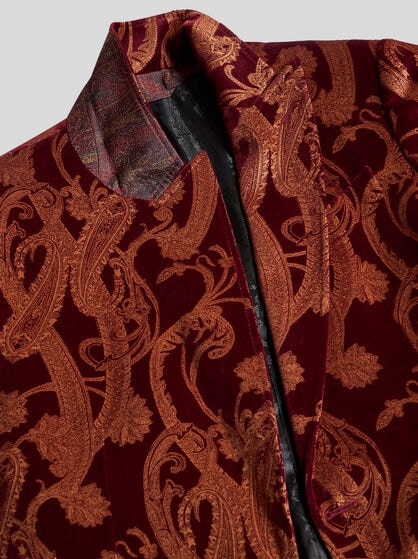 SINGLE-BREASTED PAISLEY BLAZER