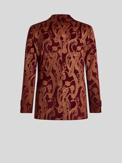 SINGLE-BREASTED PAISLEY BLAZER