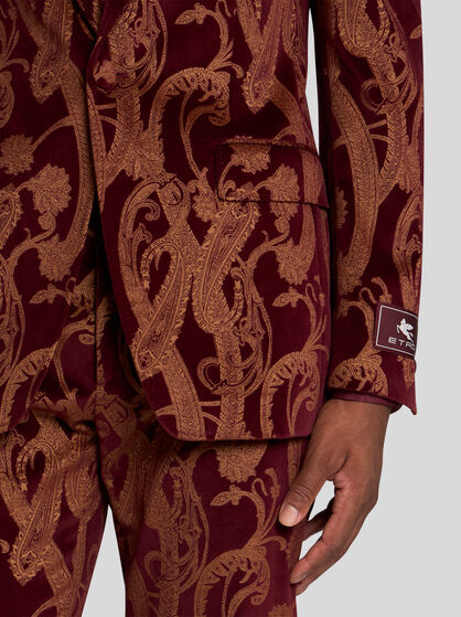 SINGLE-BREASTED PAISLEY BLAZER
