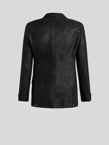 SINGLE-BREASTED WAVY BLAZER