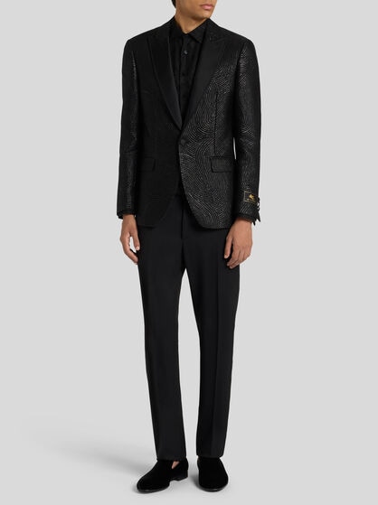 SINGLE-BREASTED WAVY BLAZER