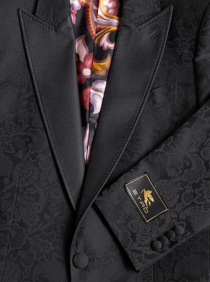 SINGLE-BREASTED FLORAL BLAZER