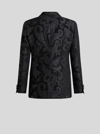 FLORAL LEAFY BLAZER WITH LINING