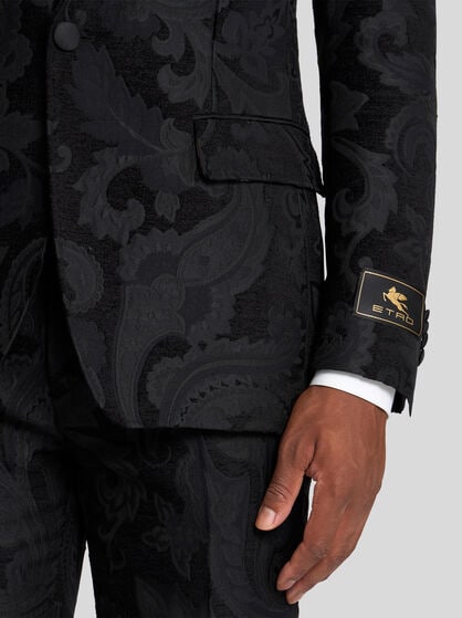 FLORAL LEAFY BLAZER WITH LINING