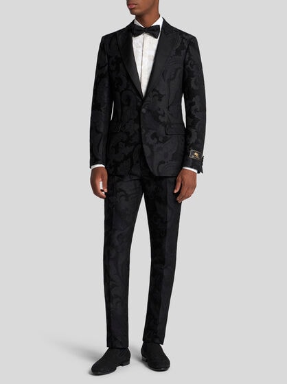 FLORAL LEAFY BLAZER WITH LINING