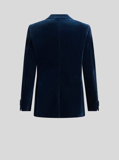 SINGLE-BREASTED BLAZER WITH CONTRASTING LINING