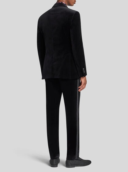 SINGLE-BREASTED BLAZER WITH CONTRASTING LINING
