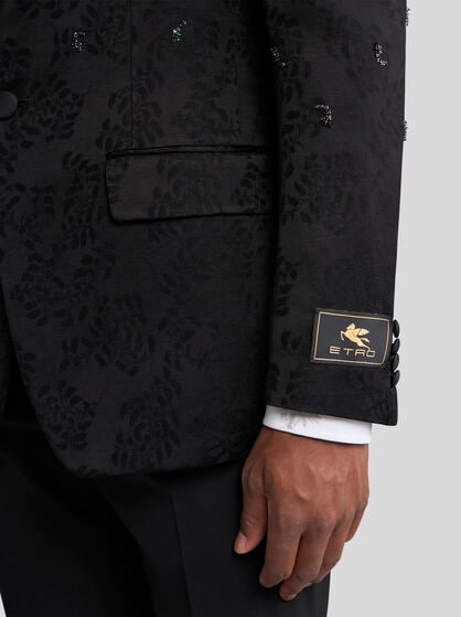 LINEN-BLEND EVENING JACKET