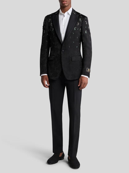 LINEN-BLEND EVENING JACKET